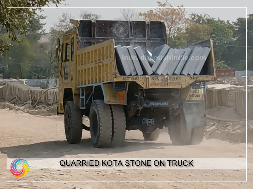 Quarried Kota Stone on Truck