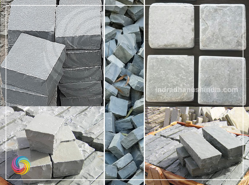 Kota Stone Bluish Green (Cobbles)